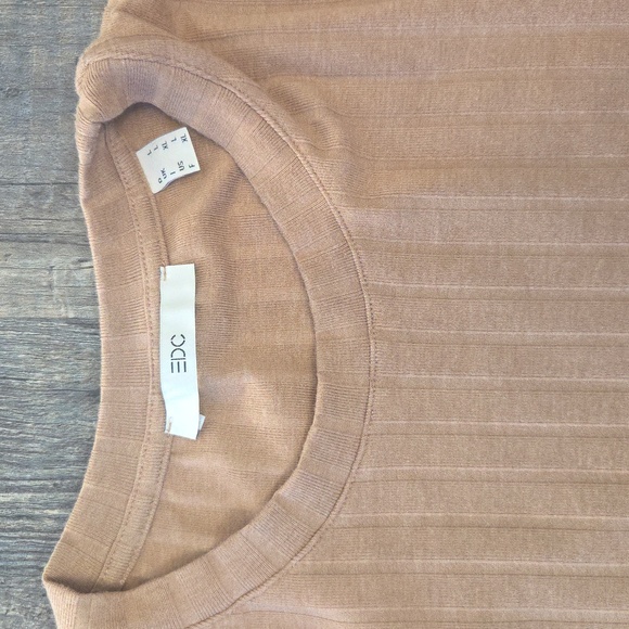 Esprit Tan Ribbed Crop Top - Picture 2 of 4